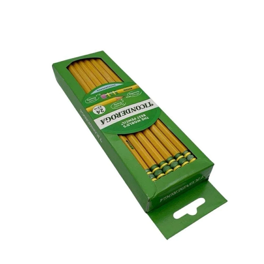 Ticonderoga 24 Count‎ Pencils #2 HB Unsharpened The World's Best Pencil